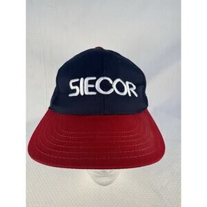 Siecor Company Hat Men's One-size Blue & Red Baseball Cap. Fiber Cable Industry